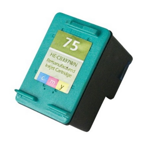 Picture of Compatible CB337WN (HP 75) Tri-Color Inkjet Cartridge (170 Yield)