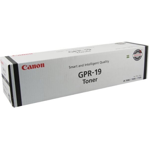 Picture of Canon 0387B003AA (GPR-19) OEM Black Toner Cartridge