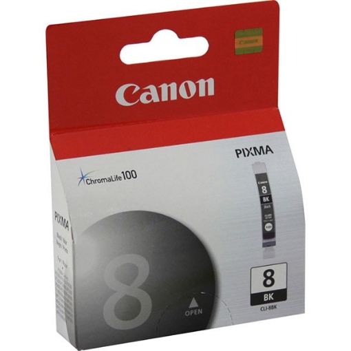 Picture of Canon 0620B002 (CLI-8B) OEM Black Inkjet Cartridge