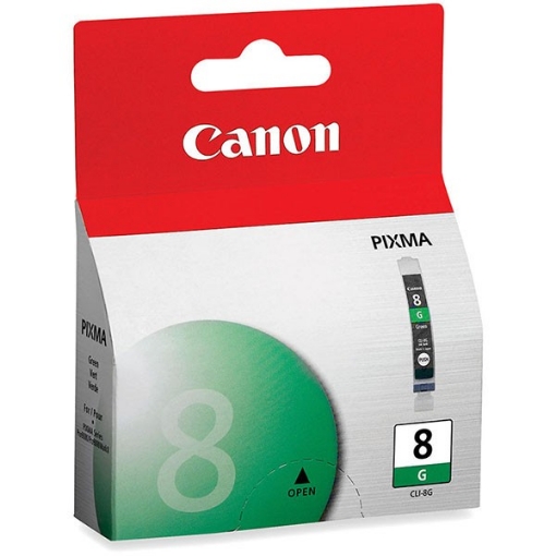 Picture of Canon 0627B002 (CLI-8G) OEM Green Inkjet Cartridge