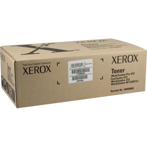 Picture of Xerox 106R00584 (106R584) OEM Black Toner Cartridge