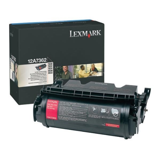 Picture of Lexmark 12A7362 OEM Black Toner Cartridge