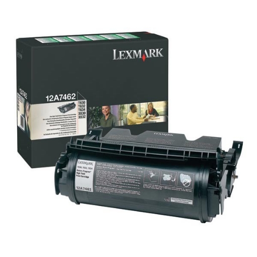 Picture of Lexmark 12A7462 OEM Black Toner Cartridge