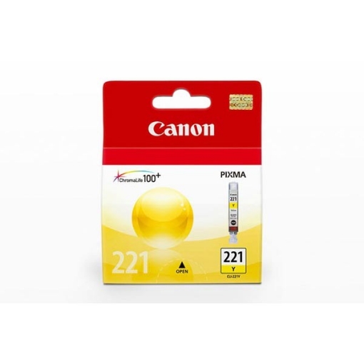 Picture of Canon 2949B001 (CLI-221Y) OEM Yellow Inkjet Cartridge