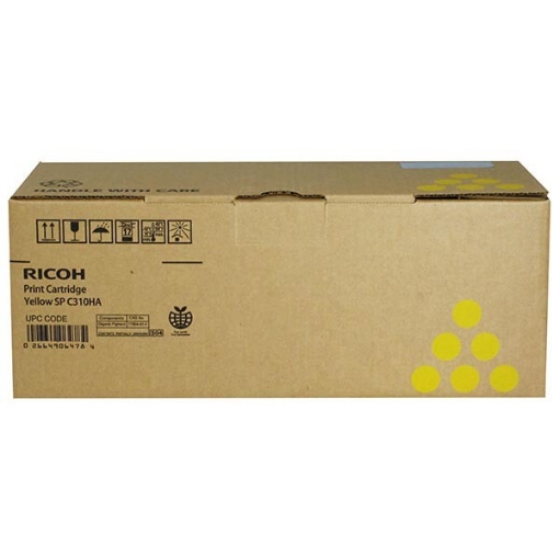 Picture of Ricoh 406478 (Type SPC310HA) OEM Yellow Toner Cartridge