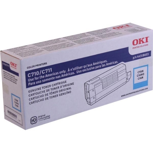 Picture of Okidata 44318603 OEM Cyan Toner