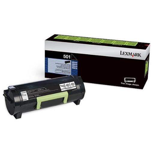 Picture of Lexmark 50F1000 (Lexmark #501) OEM Black Toner