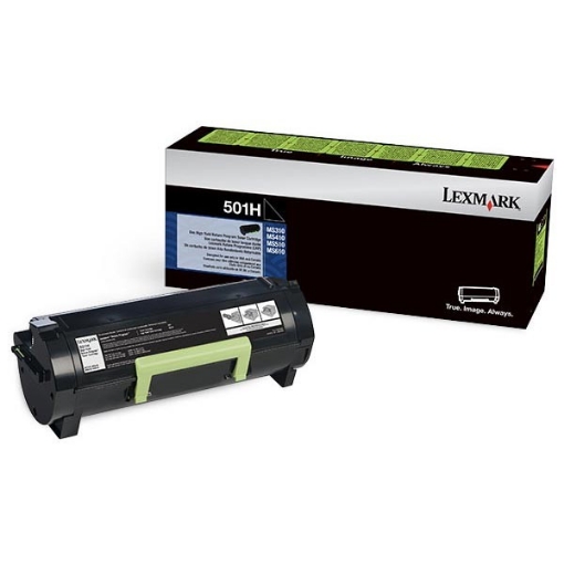 Picture of Lexmark 50F1H00 (Lexmark #501H) OEM High Yield Black Toner