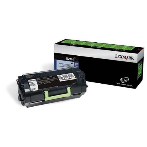 Picture of Lexmark 52D1H00 (Lexmark #521H) OEM High Yield Black Toner Cartridge