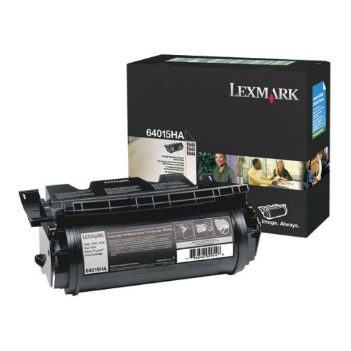 Picture of Lexmark 64015HA OEM High Yield Black Toner Cartridge