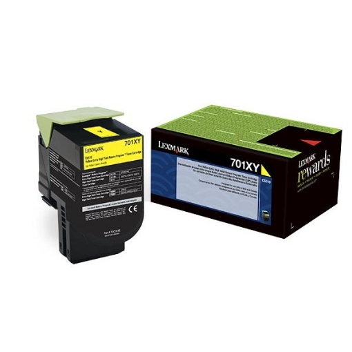 Picture of Lexmark 70C1XY0 (Lexmark #701XY) OEM Black Toner Cartridge