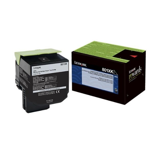 Picture of Lexmark 80C1XK0 OEM Black Toner Cartridge