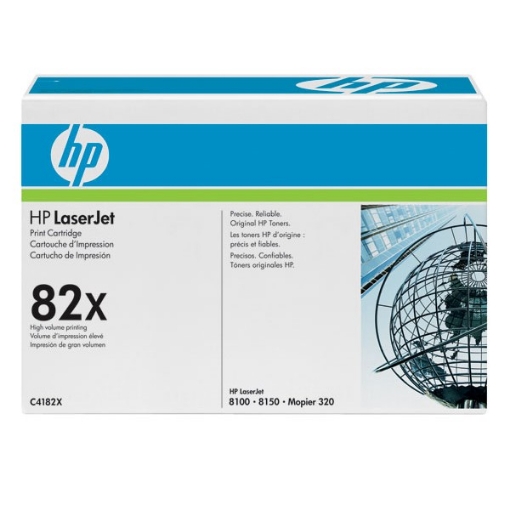 Picture of HP C4182X (HP 82X) OEM High Yield Black Toner Cartridge