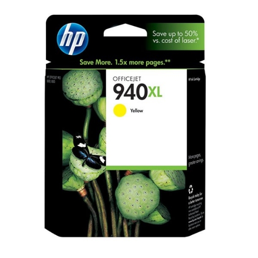 Picture of HP C4909AN (HP 940XL) OEM Yellow Inkjet Cartridge