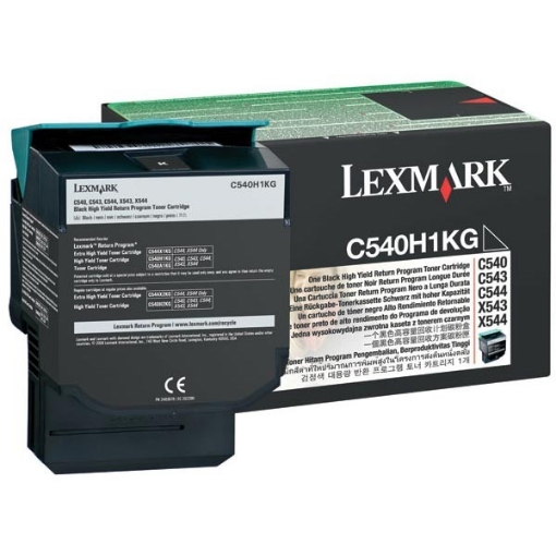 Picture of Lexmark C540H1KG OEM High Yield Black Toner