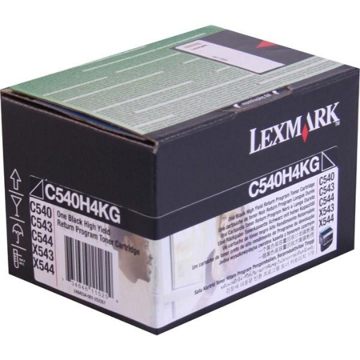 Picture of Lexmark C540H4KG OEM High Yield Black Toner