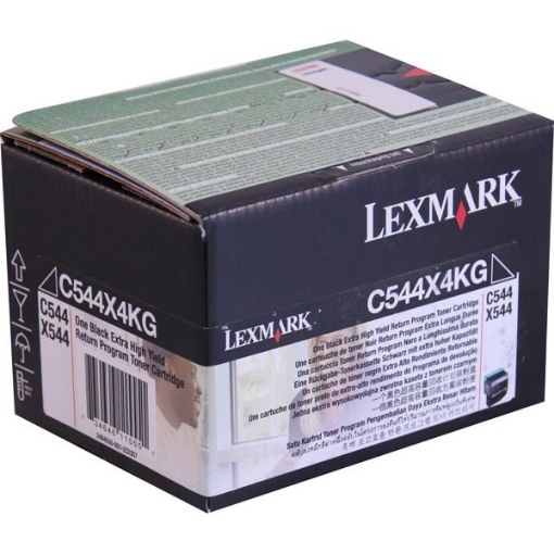 Picture of Lexmark C544X4KG OEM Extra High Yield Black Toner