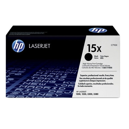 Picture of HP C7115X (HP 15X) OEM High Yield Black Toner Cartridge