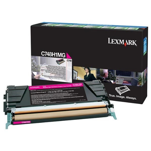 Picture of Lexmark C748H1MG OEM High Yield Magenta Toner