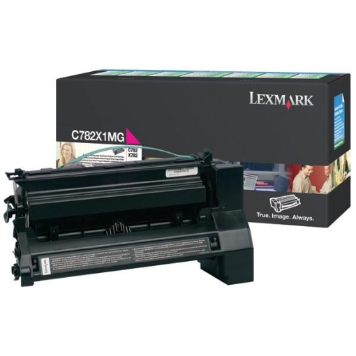 Picture of Lexmark C782X1MG OEM Extra High Yield Magenta Print Cartridge