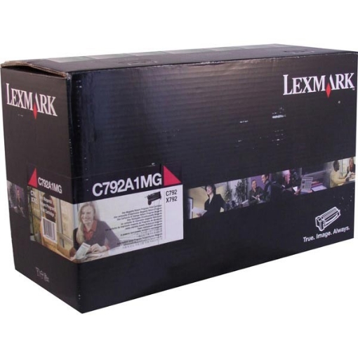 Picture of Lexmark C792A1MG OEM Magenta Toner Cartridge