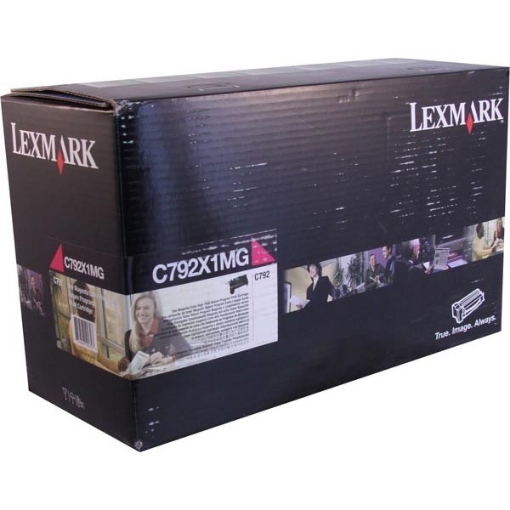 Picture of Lexmark C792X1MG (C792X2MG) OEM Extra High Yield Magenta Toner