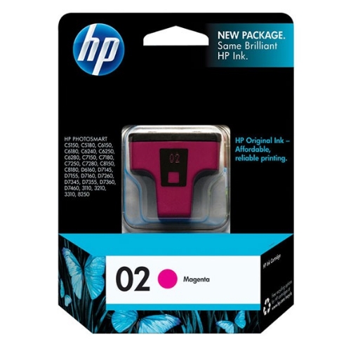 Picture of HP C8772WN (HP 02) OEM Magenta Inkjet Cartridge