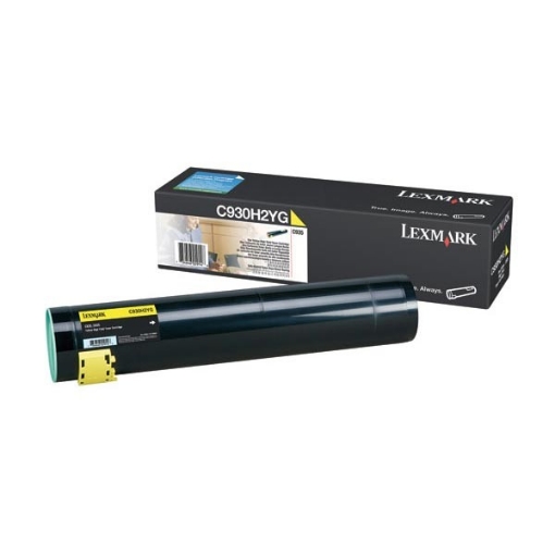 Picture of Lexmark C930H2YG OEM Yellow Print Cartridge