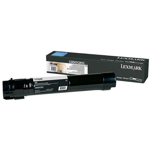 Picture of Lexmark C950X2KG OEM Extra High Yield Black Toner Cartridge