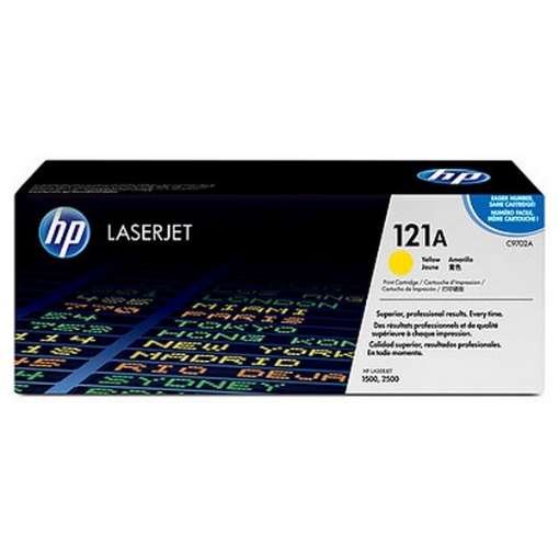 Picture of HP C9702A (HP 121A) OEM Yellow Toner Cartridge