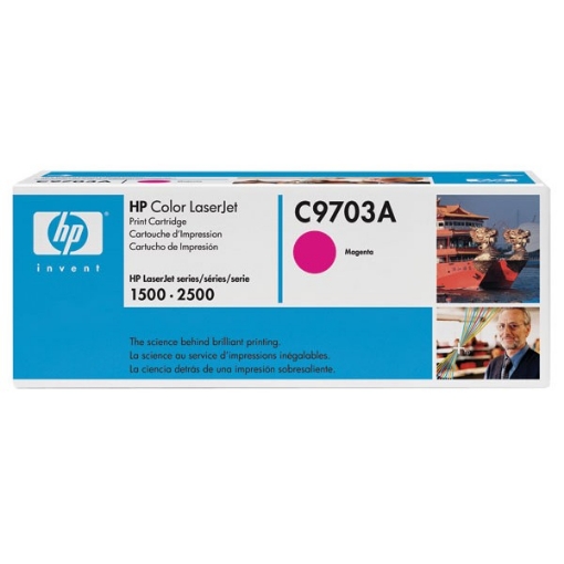 Picture of HP C9703A (HP 121A) OEM Magenta Toner Cartridge