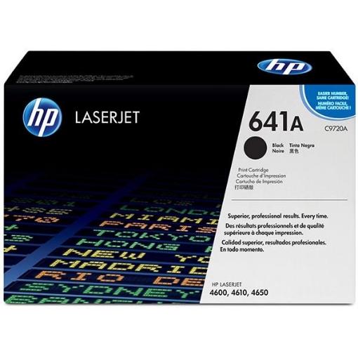 Picture of HP C9720A (HP 641A) OEM Black Toner Cartridge