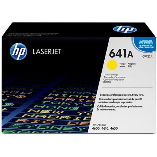 Picture of HP C9722A (HP 641A) OEM Yellow Toner Cartridge