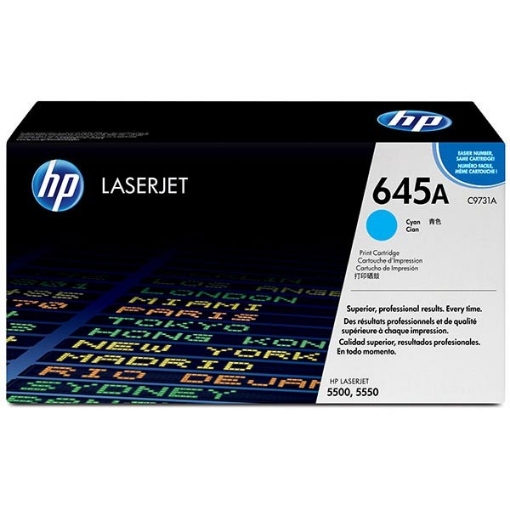 Picture of HP C9731A (HP 645A) OEM Cyan Toner Cartridge