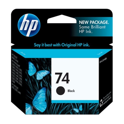 Picture of HP CB335WN (HP 74) OEM Black Inkjet Cartridge