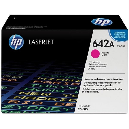 Picture of HP CB403A (HP 642A) OEM Magenta Toner Cartridge