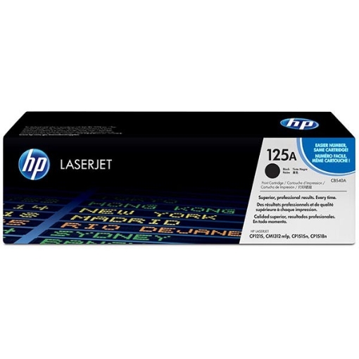 Picture of HP CB540A (HP 125A) OEM Black Toner Cartridge