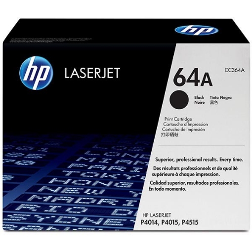 Picture of HP CC364A (HP 64A) OEM Black Toner Cartridge