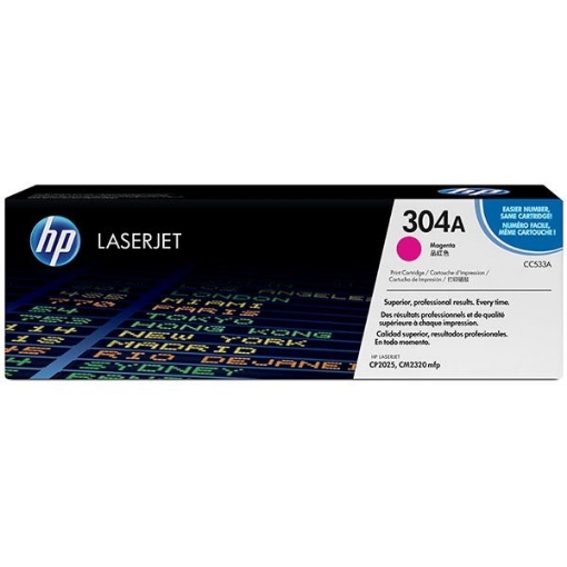 Picture of HP CC533A (HP 304A) OEM Magenta Toner Cartridge