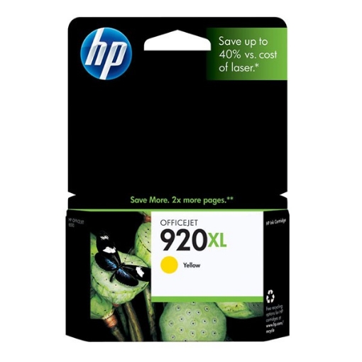 Picture of HP CD974AN (HP 920XL) OEM High Yield Yellow Inkjet Cartridge