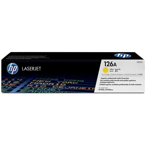 Picture of HP CE312A (HP 126A) OEM Yellow Toner Cartridge