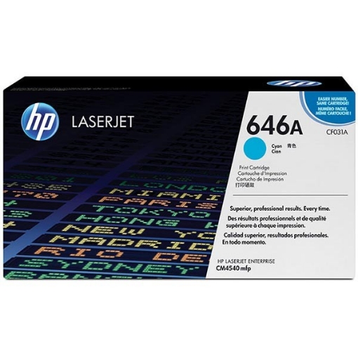 Picture of HP CF031A (HP 646A) OEM Cyan Laser Toner Cartridge