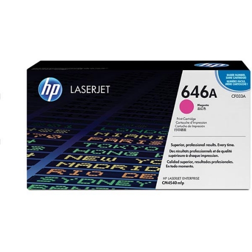 Picture of HP CF033A (HP 646A) OEM Magenta Laser Toner Cartridge