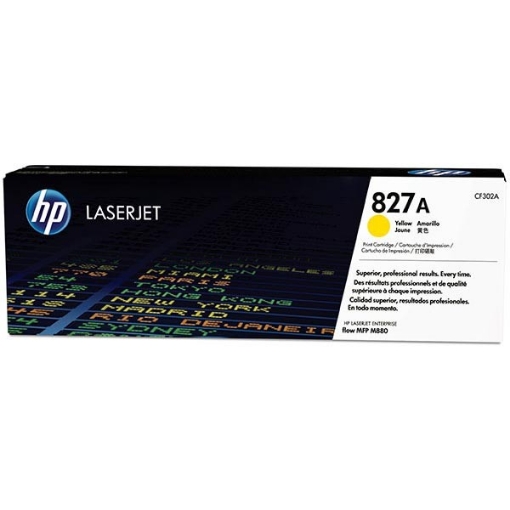 Picture of HP CF302A (HP 827A) OEM Yellow Toner Cartridge