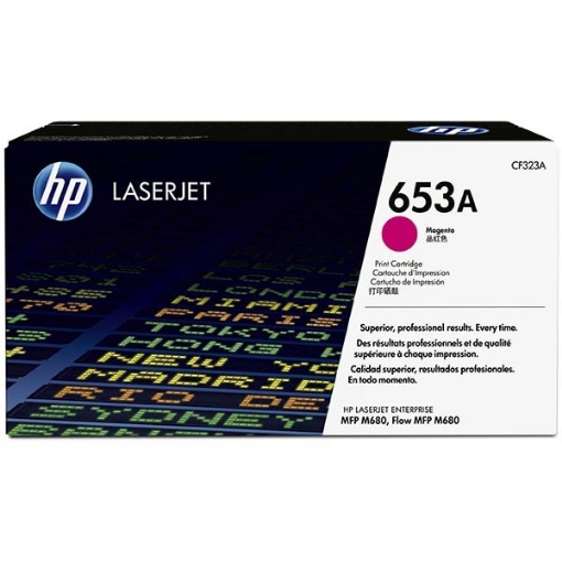 Picture of HP CF323A (HP 653A) OEM Yellow Toner Cartridge