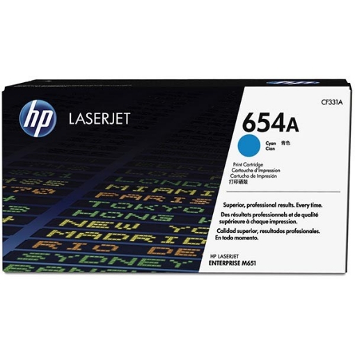 Picture of HP CF331A (HP 654A) OEM Cyan Toner Cartridge