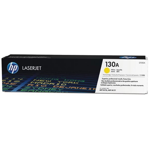 Picture of HP CF352A (HP 130A) OEM Yellow Toner Cartridge