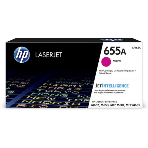 Picture of HP CF453A (HP 655A) OEM Yellow Toner Cartridge