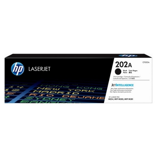 Picture of HP CF500A (HP 202A) OEM Black Toner Cartridge