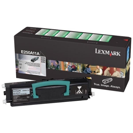 Picture of Lexmark E250A11A OEM Black Toner Cartridge